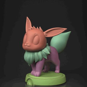 Figurine Évoli à peindre figurine pokemon a peindre anime manga jeux video