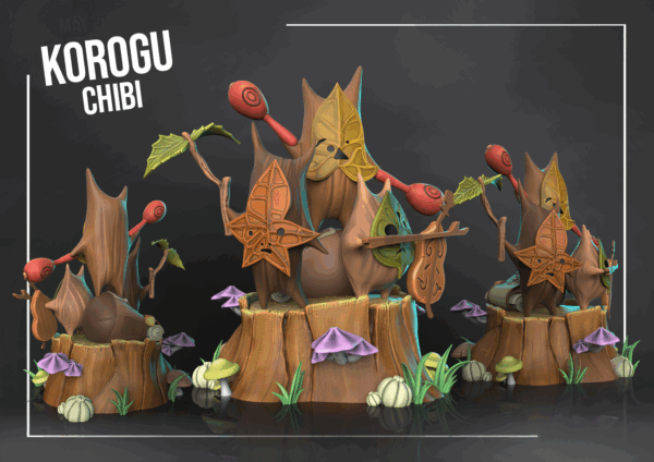 Figurine Korugu a peindre figurine zelda a peindre figurine jeux video noix korugu arbre mojo