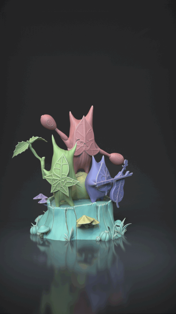 Figurine Korugu a peindre figurine zelda a peindre figurine jeux video noix korugu arbre mojo