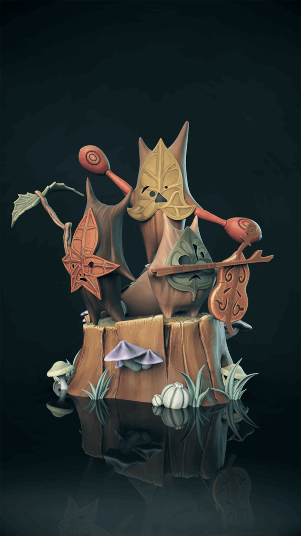 Figurine Korugu a peindre figurine zelda a peindre figurine jeux video noix korugu arbre mojo
