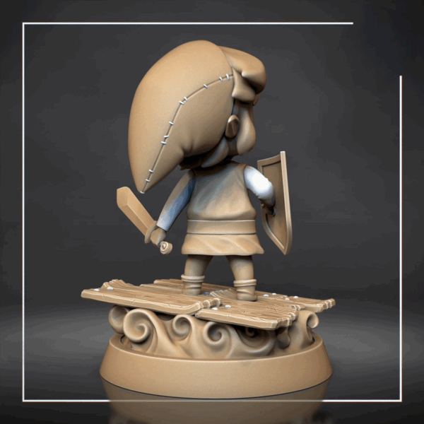 Figurine Link a peindre figurine the legend of zelda Chibi a peindre Nintendo jeux video