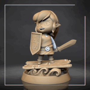 Figurine Link a peindre figurine the legend of zelda Chibi a peindre Nintendo jeux video