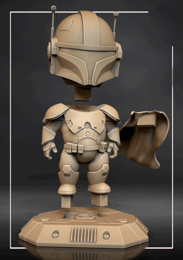 Figurine Mandalorian a peindre Figurine star wars a peindre the mandalorian