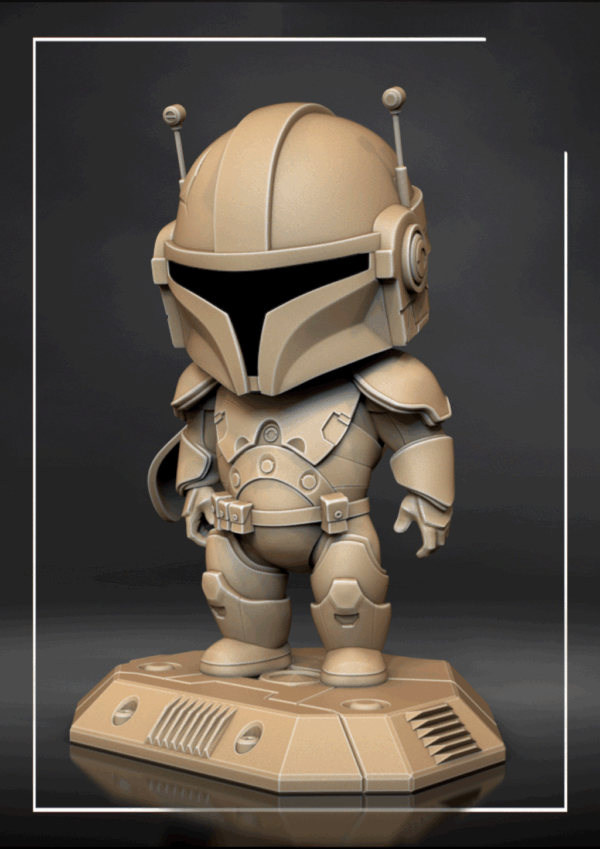 Figurine Mandalorian a peindre Figurine star wars a peindre the mandalorian