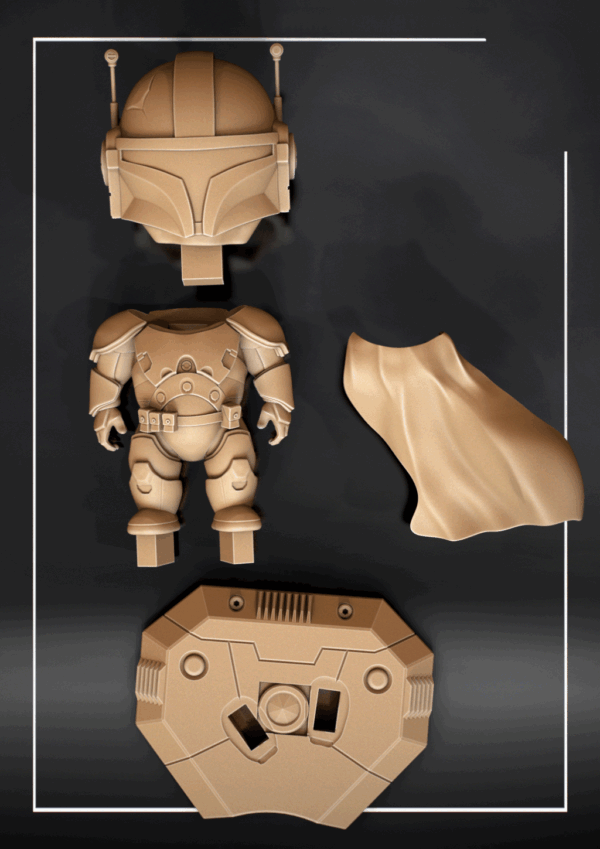 Figurine Mandalorian a peindre Figurine star wars a peindre the mandalorian