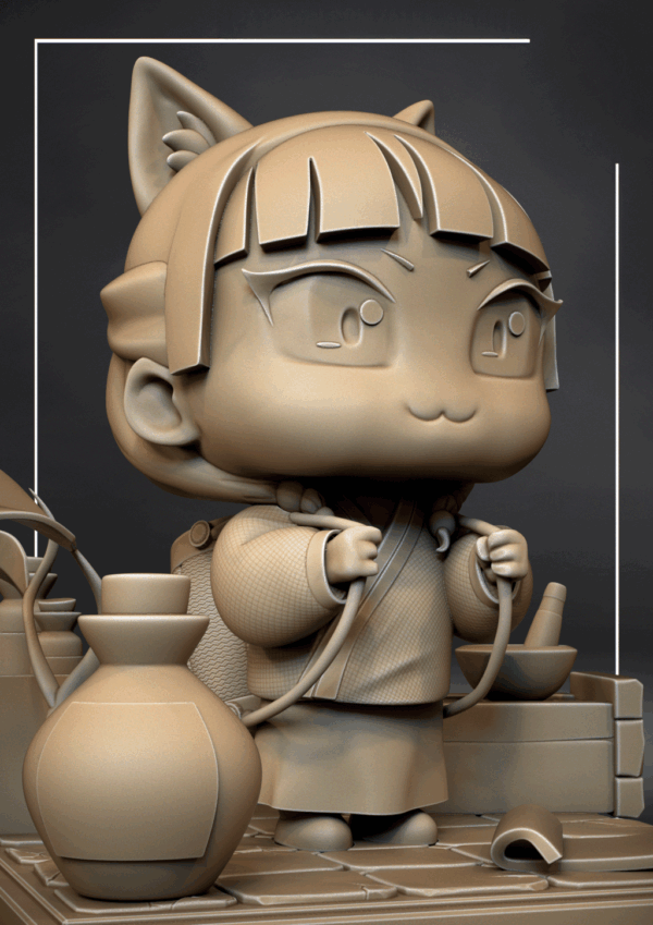 Figurine Maomao a peindre manga anime les carnets de l'apothicaire