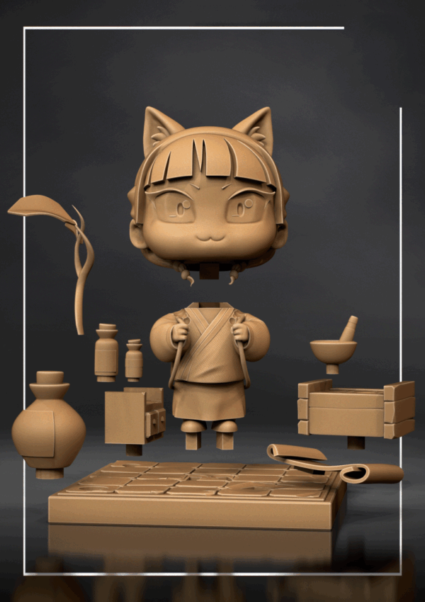 Figurine Maomao a peindre manga anime les carnets de l'apothicaire