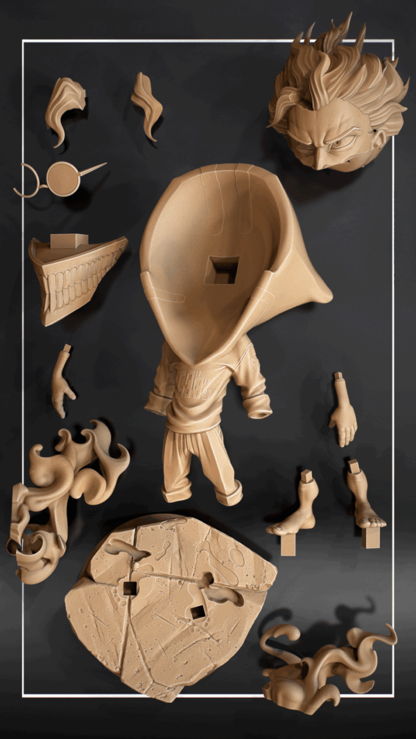 Figurine Okarun a peindre Figurine Dandadan a peindre anime netflix manga