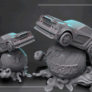 Figurine rocket league a peindre figurine jeux video Steam