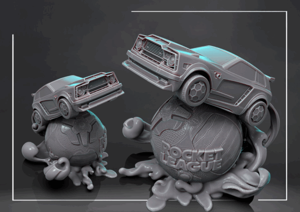 Figurine rocket league a peindre figurine jeux video Steam