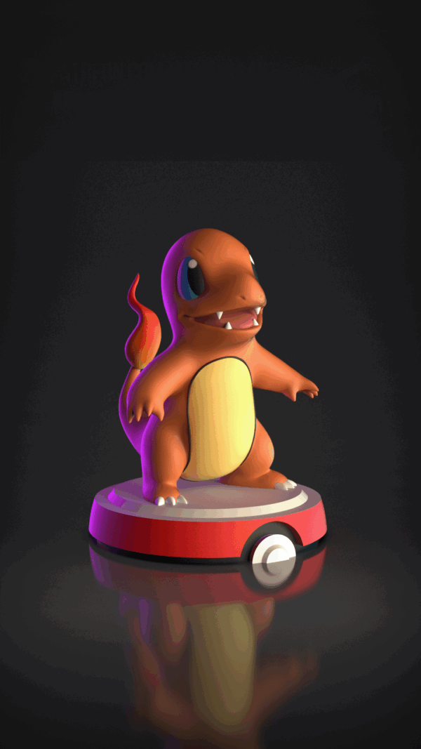 Figurine Salamèche a peindre figurine pokemon a peindre nintendo anime jeux video