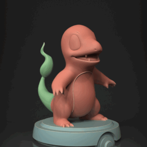 Figurine Salamèche a peindre figurine pokemon a peindre nintendo anime jeux video
