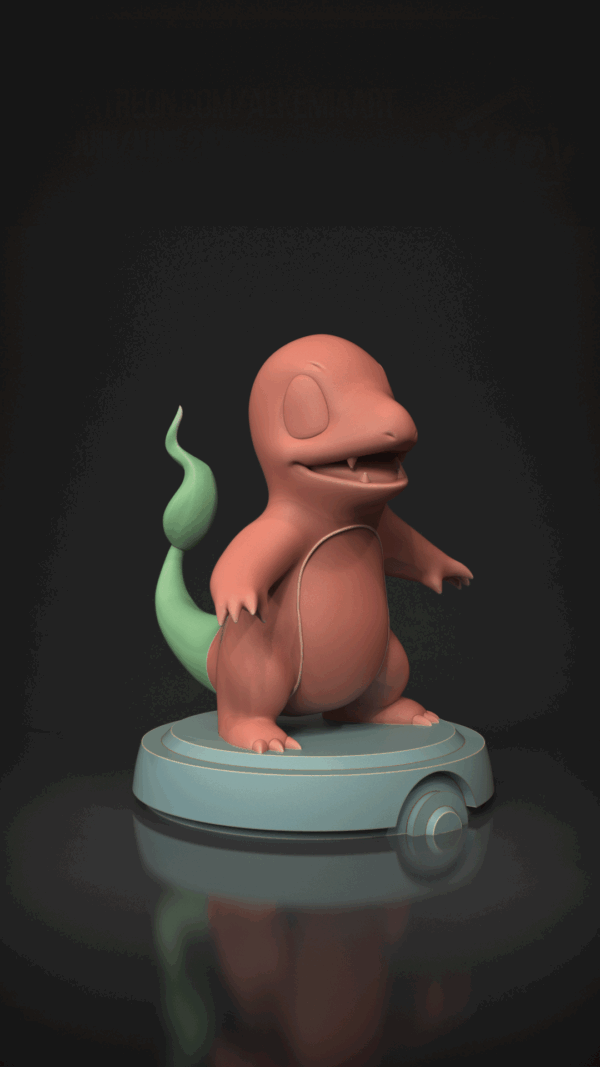Figurine Salamèche a peindre figurine pokemon a peindre nintendo anime jeux video