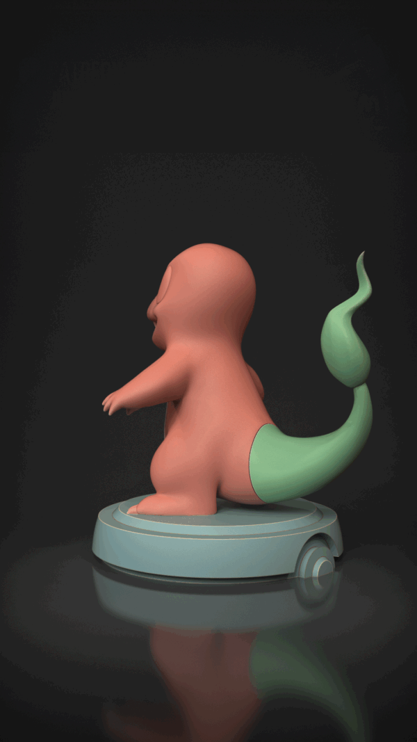 Figurine Salamèche a peindre figurine pokemon a peindre nintendo anime jeux video