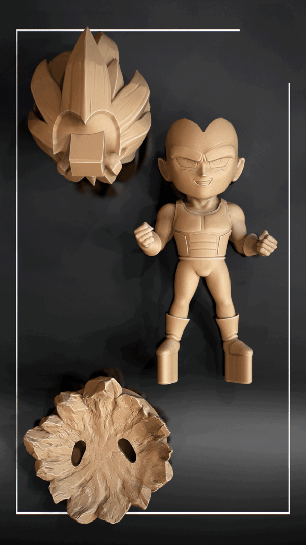 Figurine végéta SSJ3 a peindre Figurine végéta super syan 3 anime manga Dragon Ball