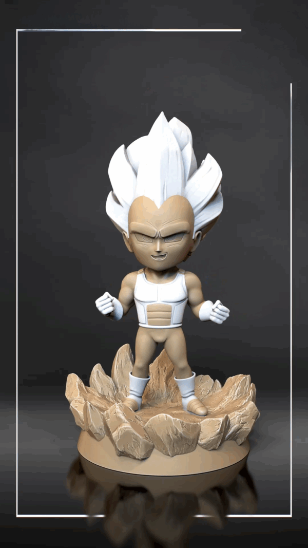 Figurine végéta SSJ3 a peindre Figurine végéta super syan 3 anime manga Dragon Ball