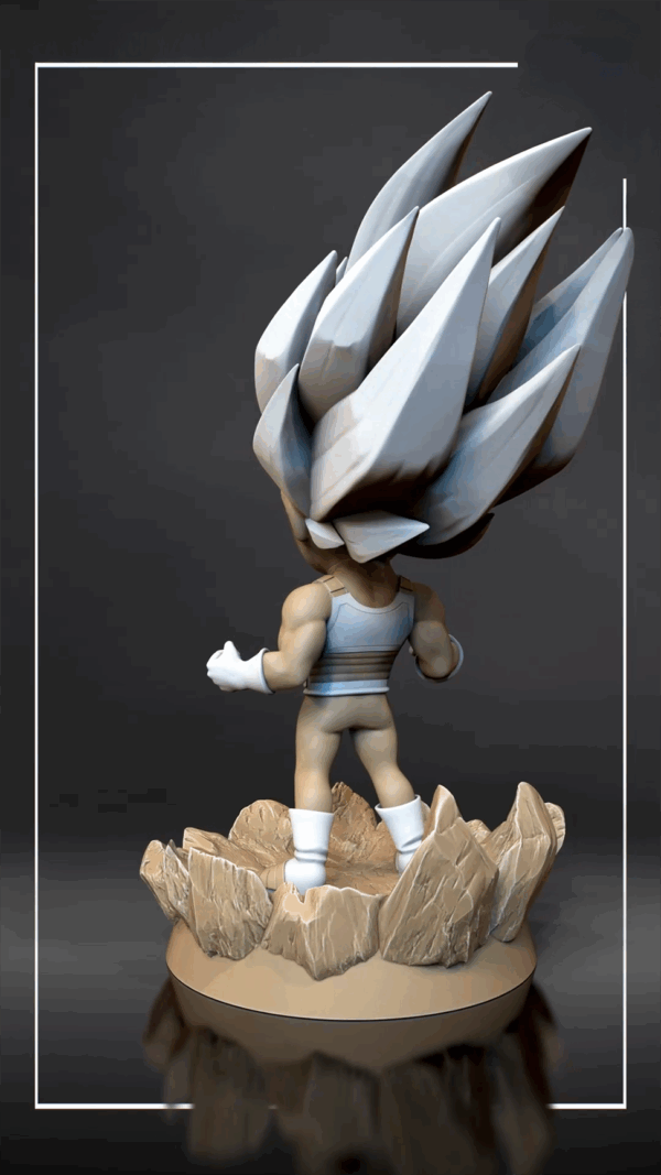 Figurine végéta SSJ3 a peindre Figurine végéta super syan 3 anime manga Dragon Ball