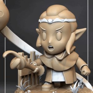 Figurine Zelda a peindre Retro gaming jeux emblematique figurine jeux video zelda tears of the kinfdom zelda breath of the wild