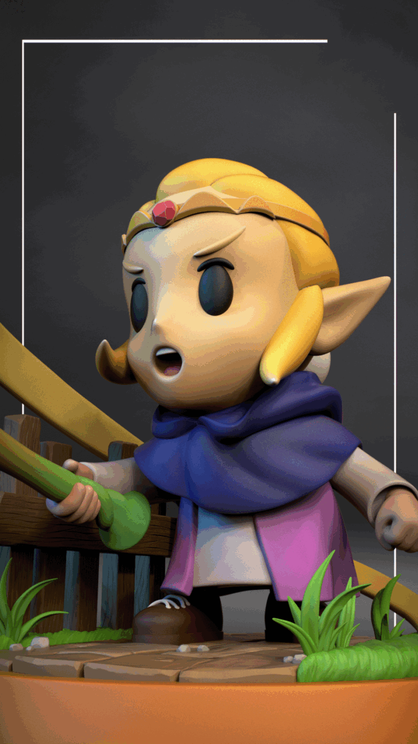 Figurine Zelda a peindre Retro gaming jeux emblematique figurine jeux video zelda tears of the kinfdom zelda breath of the wild