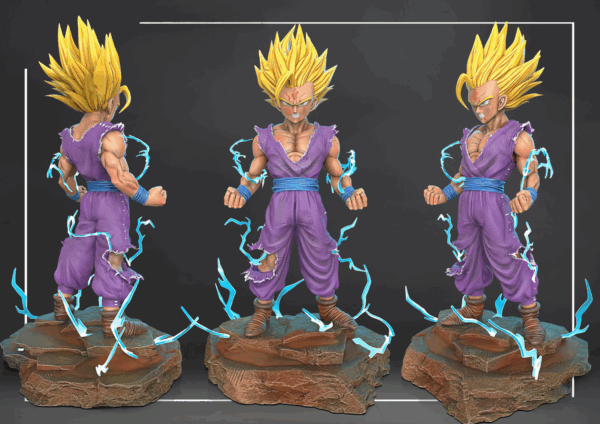 Figurine Gohan SSJ2 a peindre figurine Dragon ball DBZ gohan super saiyan 2 anime manga