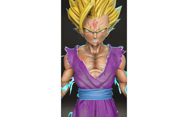 Figurine Gohan SSJ2 a peindre figurine Dragon ball DBZ gohan super saiyan 2 anime manga